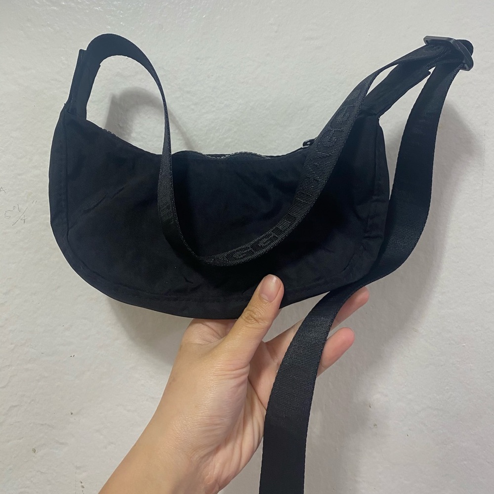 Baggu Black Mini Crescent Bag